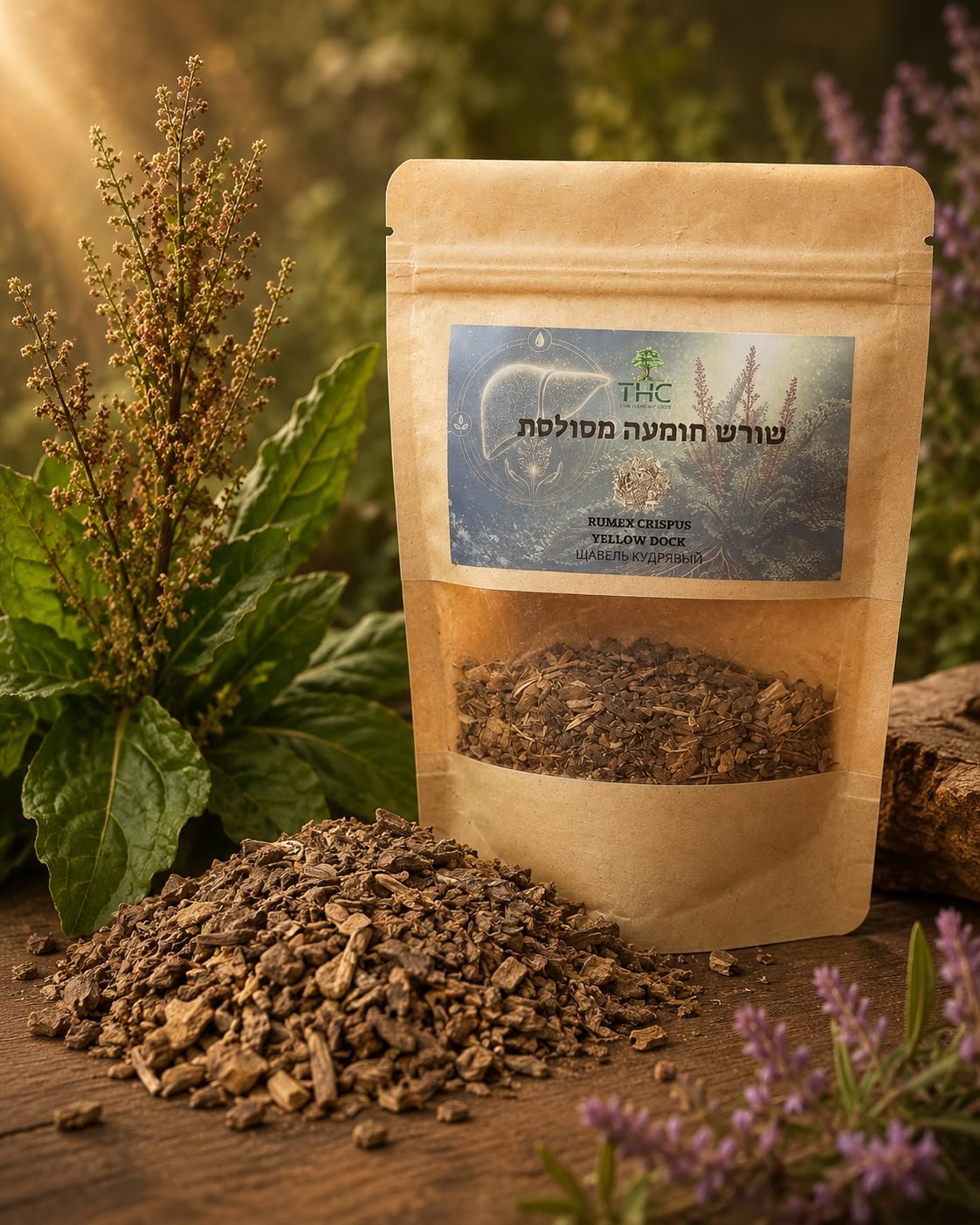 שורש חומעה מסולסלת - RUMEX CRISPUS
